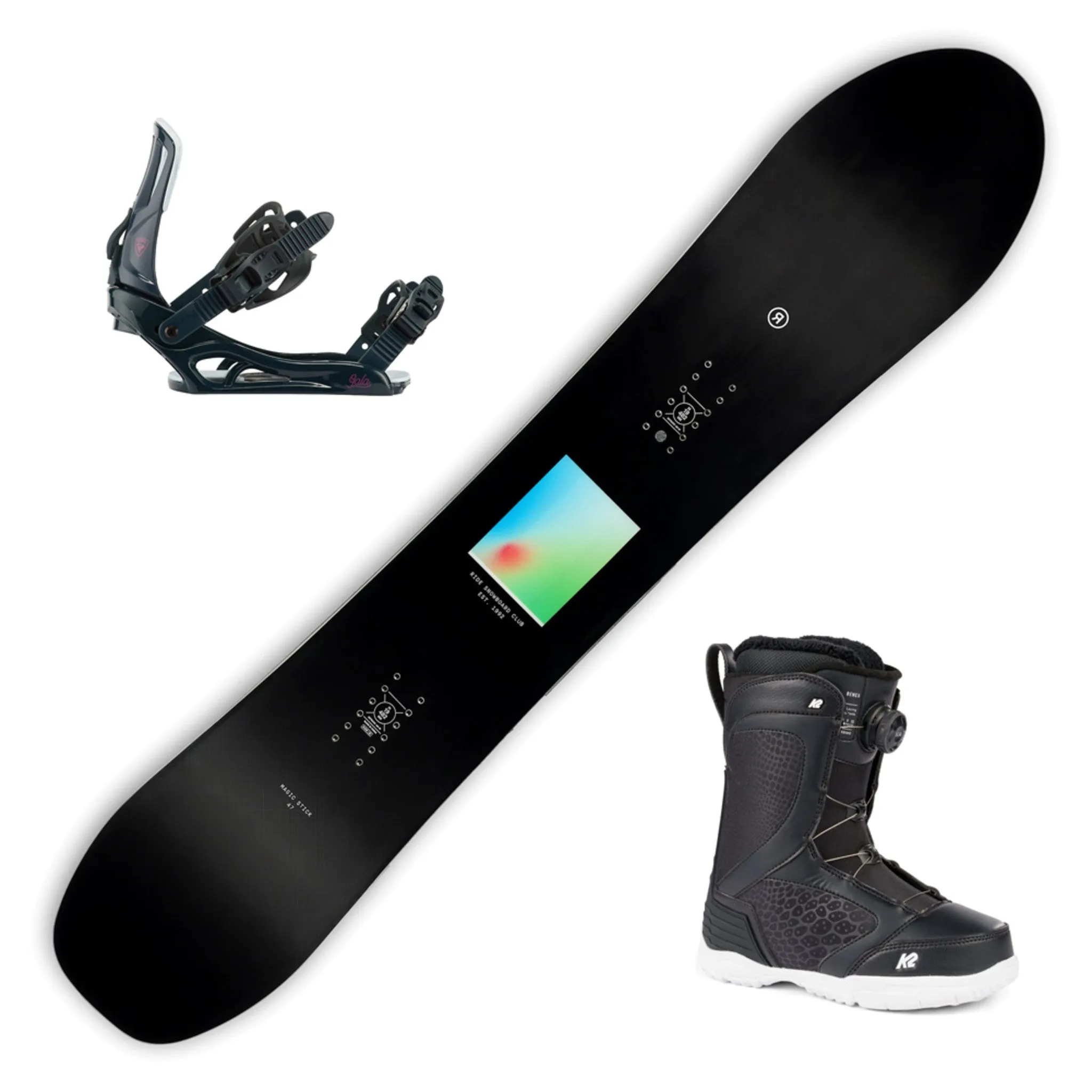 2023 Ride Magic Stick Women's Snowboard with Boots and Bindings