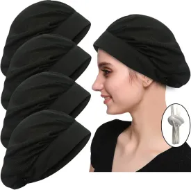 4 or 8 Pack Chef Hat Kitchen Cooking Chef Cap Adjustable Food Service Hair Nets Reusable Washable Mesh Bouffant Beanie