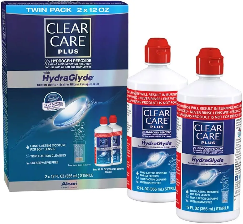 Alcon Clear Care® Plus Cleaning and Disinfecting Lens Care Solution, 12 oz