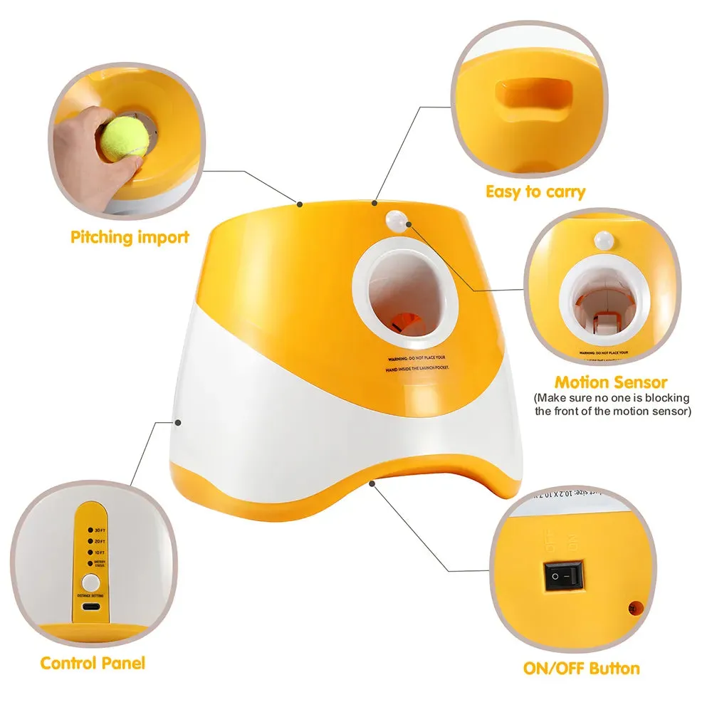 Automatic Dog Ball Launcher, Indoor/Outdoor Pet Toy