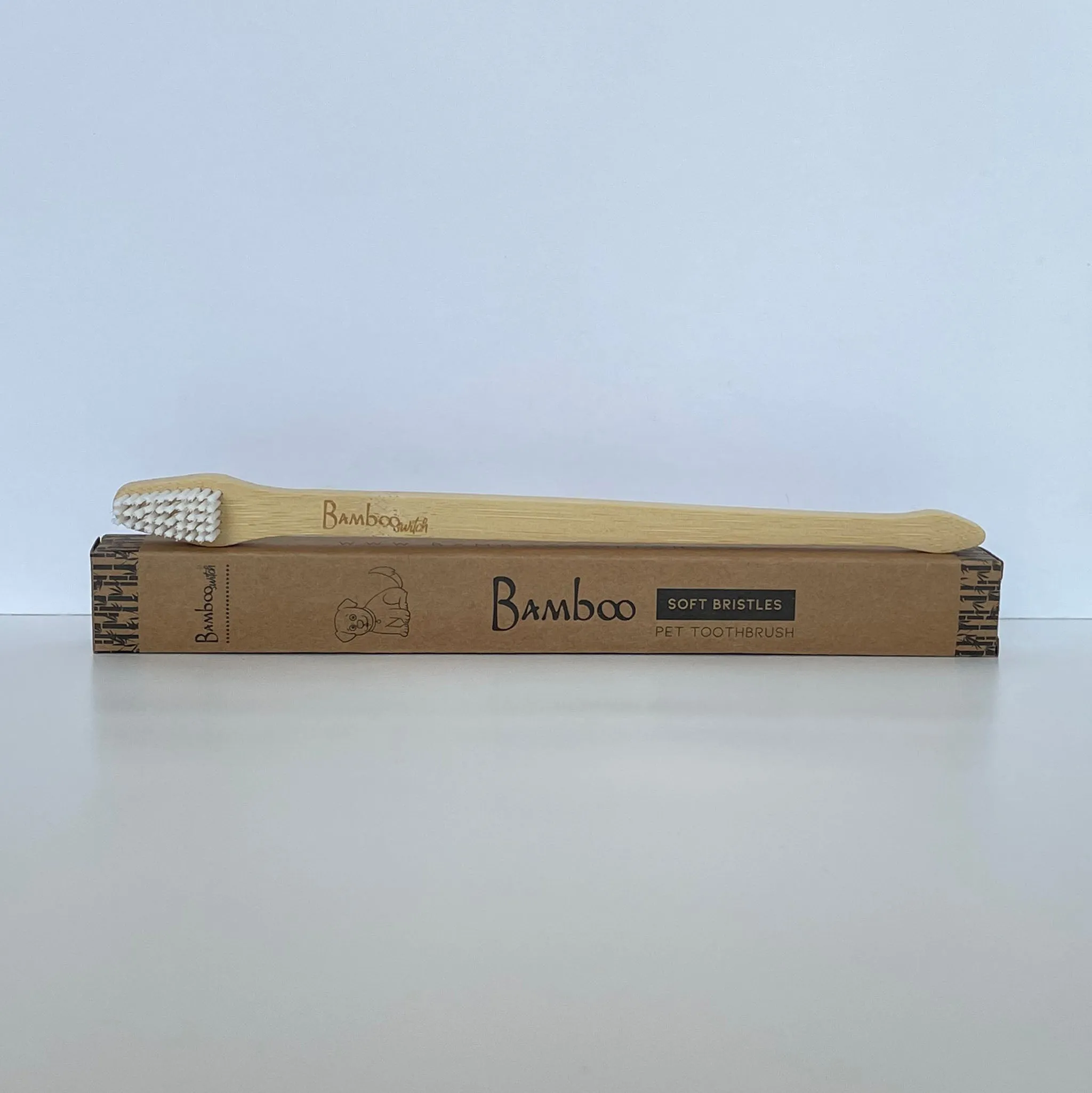 Bamboo Dog Toothbrush - Compostable