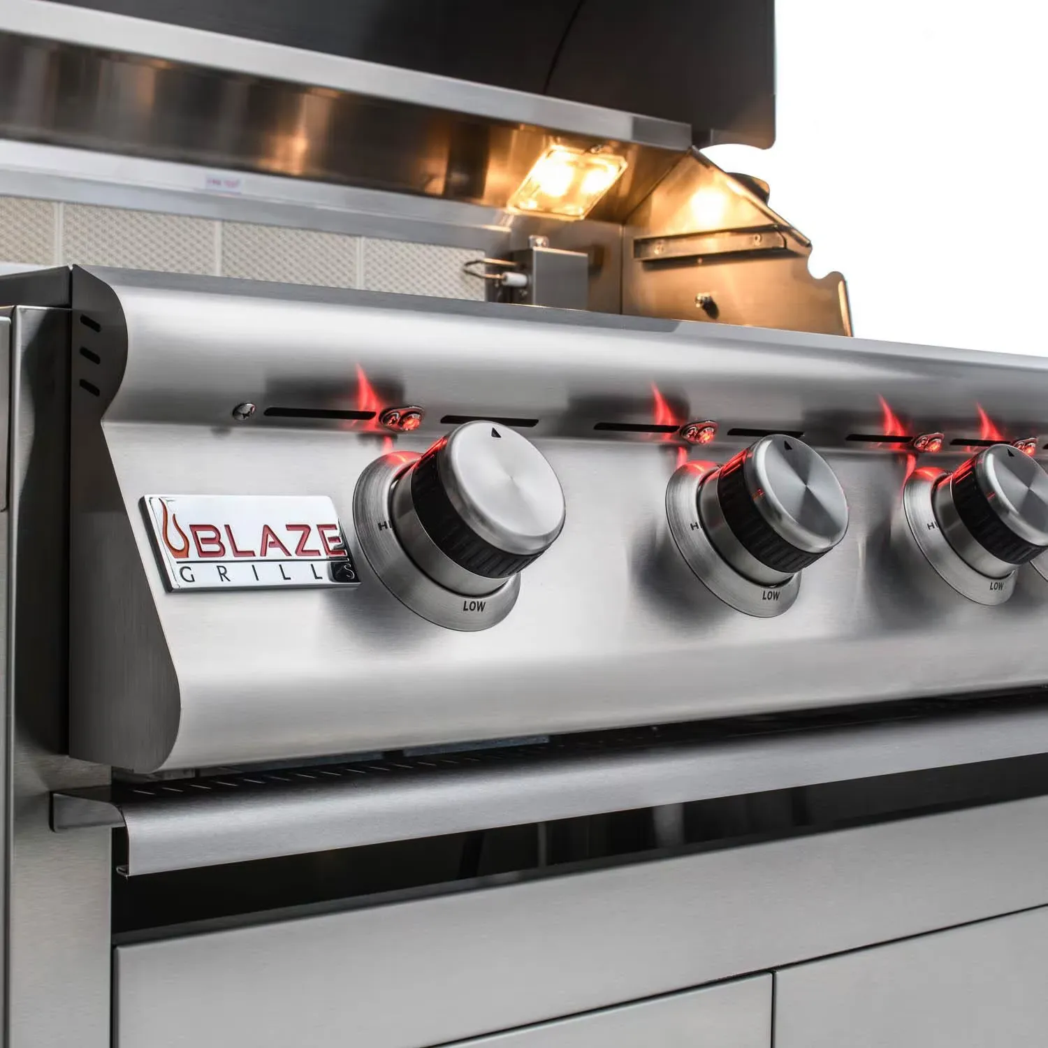 Blaze Premium LTE3 32" 4-Burner Propane Grill With Rear Infrared Burner & Grill Lights