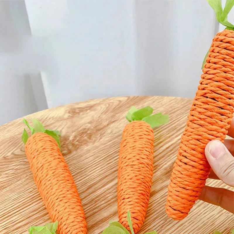 Cat Toys Sound Carrot - Cuddle Cat Stick - Fun Teething Stick - Anti-Bite Cat Scratch Board - Pet Supplies