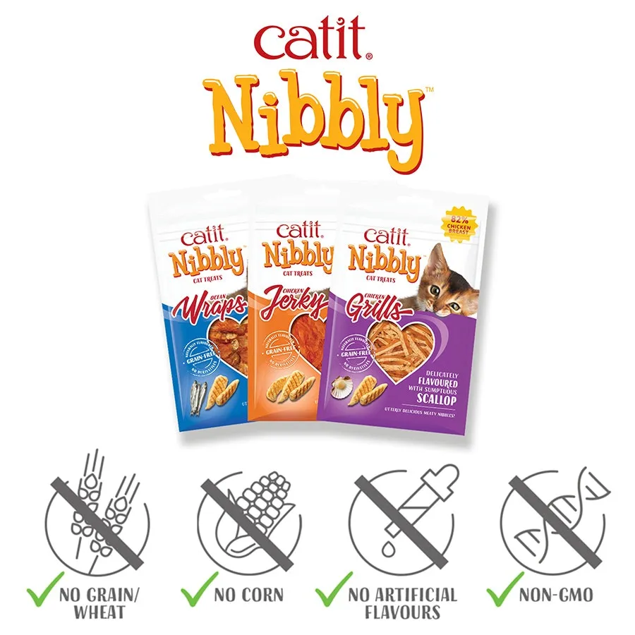 Catit Nibbly Grills Cat Treats Chicken & Prawn 30g