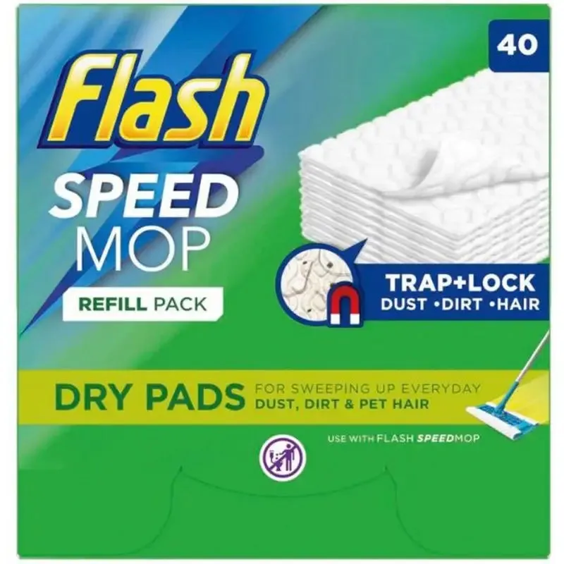 Flash Speedmop Refill Pack Dry Pads 40pk
