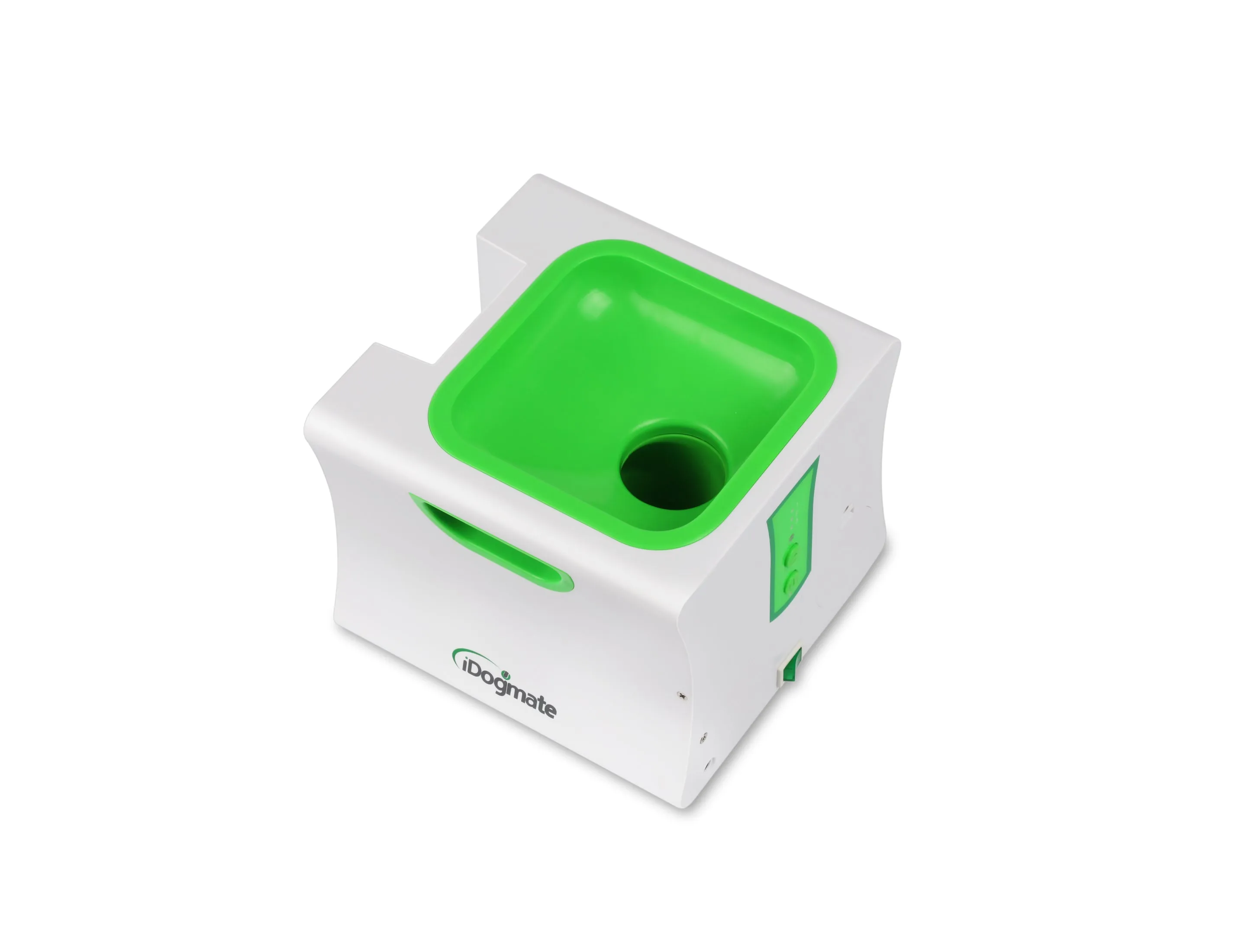 iDogmate Small Automatic Pet Dog Ball Thrower - Tennis Ball Launcher - Puppy or Small Dog Fetch - Ball Throwing Machine - Pet Dog Toy with 1.75" balls