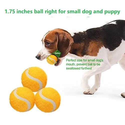 iDogmate Small Automatic Pet Dog Ball Thrower - Tennis Ball Launcher - Puppy or Small Dog Fetch - Ball Throwing Machine - Pet Dog Toy with 1.75" balls