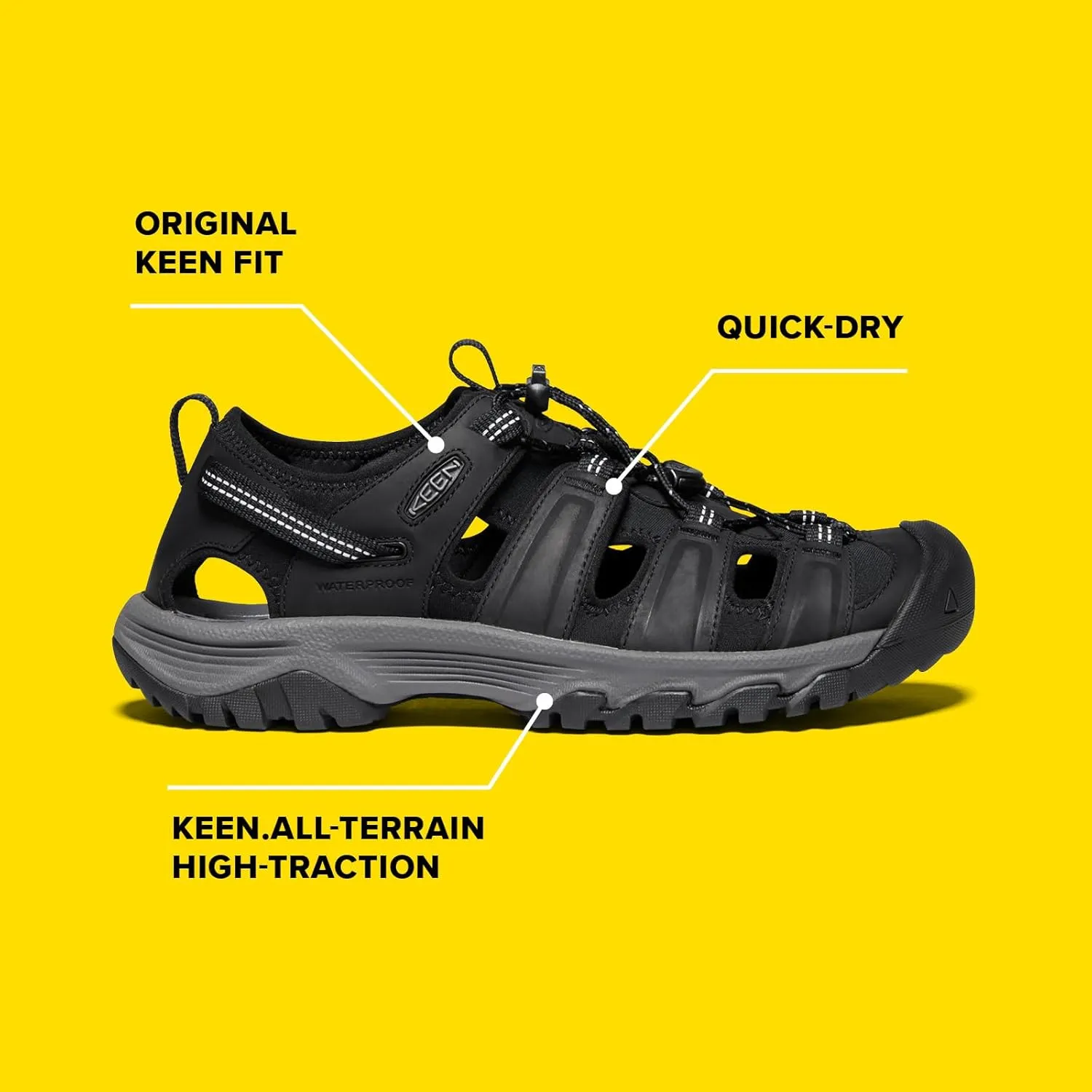 KEEN Men's Targhee 3 Closed Toe Hiking Sport Sandals