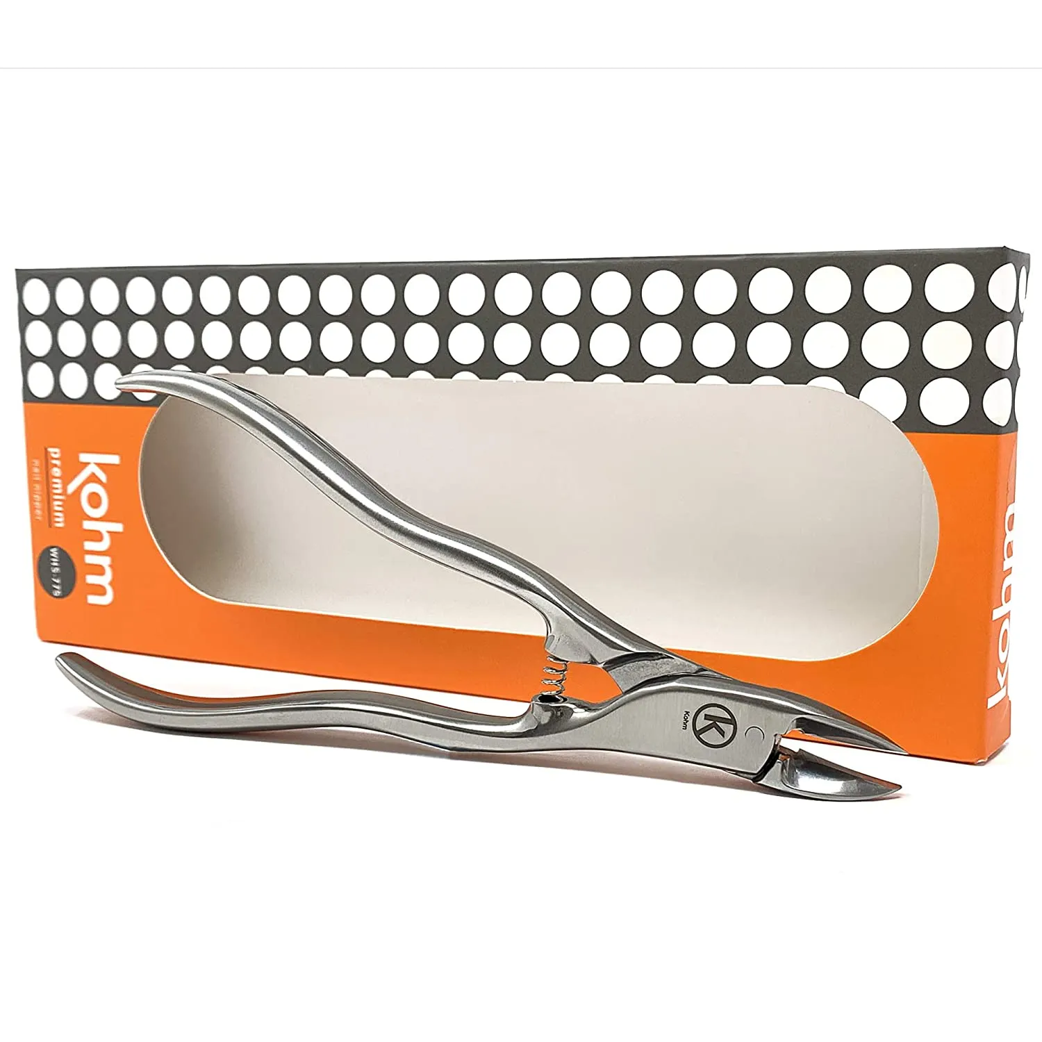 KOHM Podiatrist Toenail Clippers, Ingrown Toe Nail Clippers for Thick Nails - WHS-800 Large, Professional, Podiatrist, Heavy Duty Toenail Clippers for Seniors & Adults