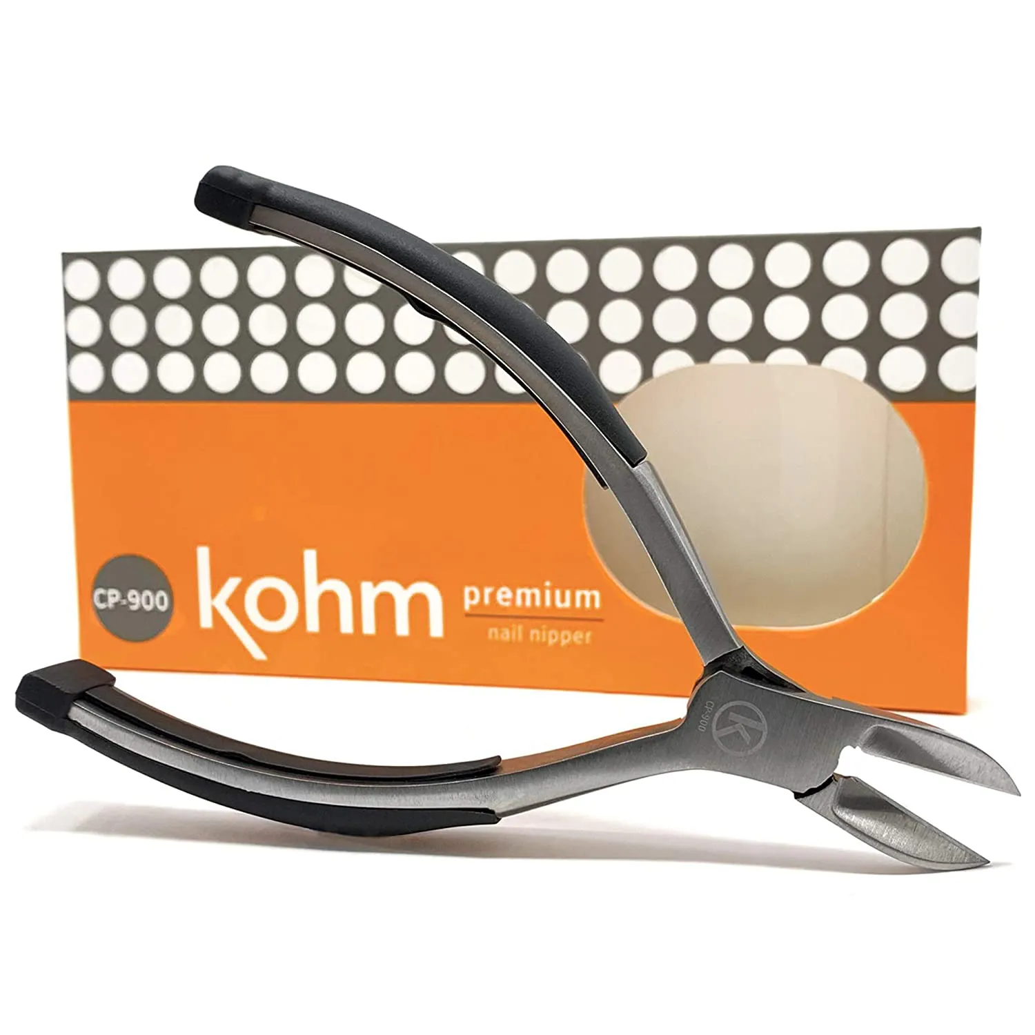 KOHM Podiatrist Toenail Clippers, Ingrown Toe Nail Clippers for Thick Nails - WHS-800 Large, Professional, Podiatrist, Heavy Duty Toenail Clippers for Seniors & Adults