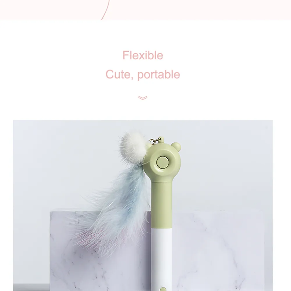Laser cat funny telescopic double head funny cat stick