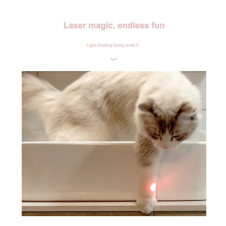 Laser cat funny telescopic double head funny cat stick
