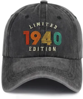 Limited 1990 1980 1970 1960 1950 1940 Edition Baseball Cap for Men Women