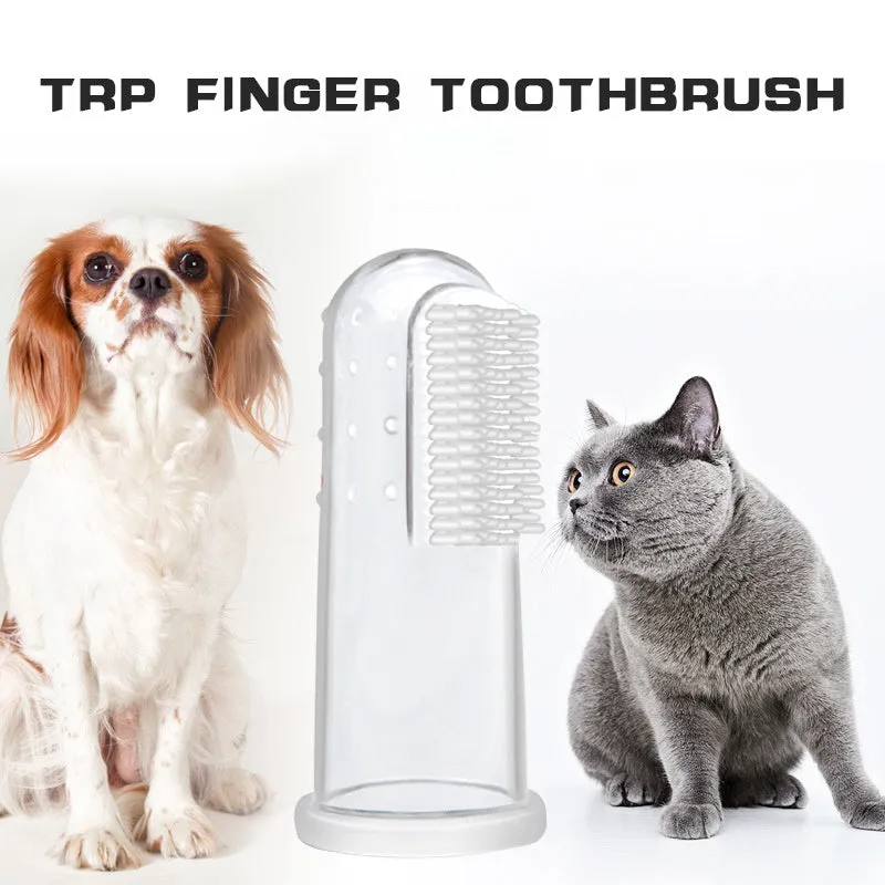 Oral Hygiene Kit For Cats And Dogs 3 Piece Set With Dual Ended Toothbrush
