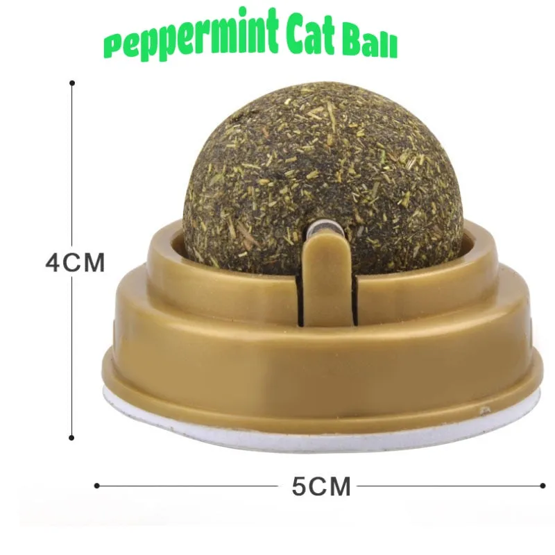 Pat and Pet Emporium | Pet Chew Toys | Catnip Ball | Wall Stick-on