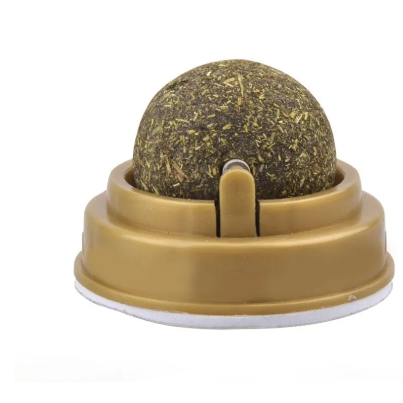 Pat and Pet Emporium | Pet Chew Toys | Catnip Ball | Wall Stick-on