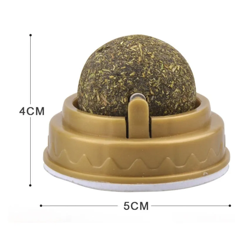 Pat and Pet Emporium | Pet Chew Toys | Catnip Ball | Wall Stick-on