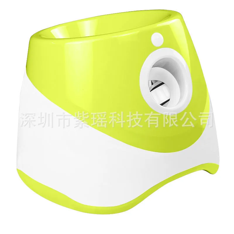 Pet dog automatic ball three-speed pitch red light work walking dog interactive toy ball thrower with charging indicator light