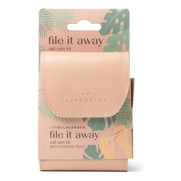 Pink File it Away Nail Care Kit