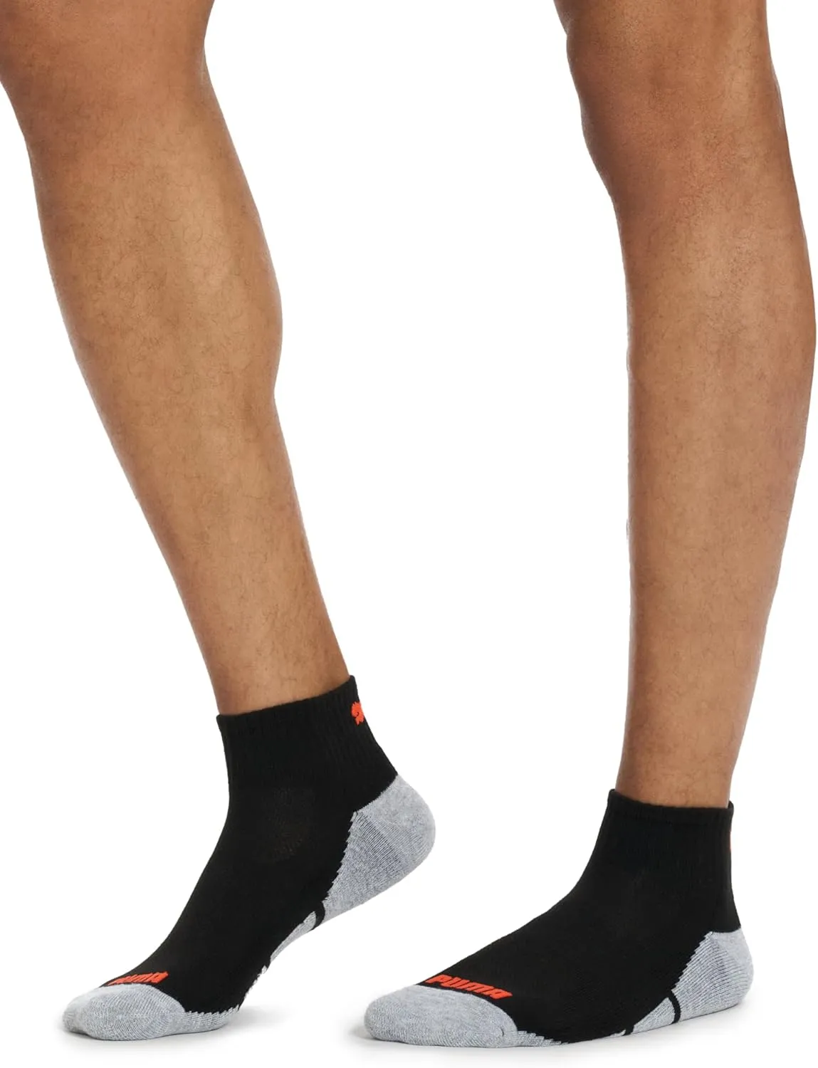 PUMA Men's 6 Pack Quarter Crew Socks