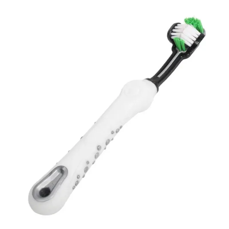 Three-Sided Pet Toothbrush: Multi-Angle Cleaning for Dogs and Cats