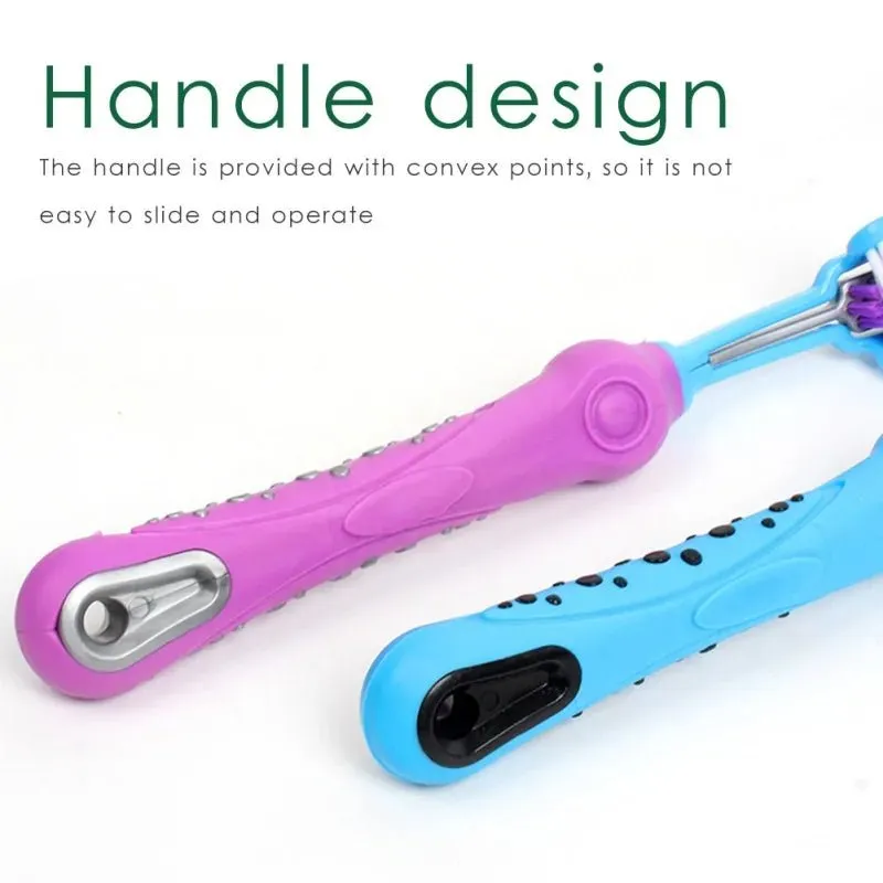 Three-Sided Pet Toothbrush: Multi-Angle Cleaning for Dogs and Cats