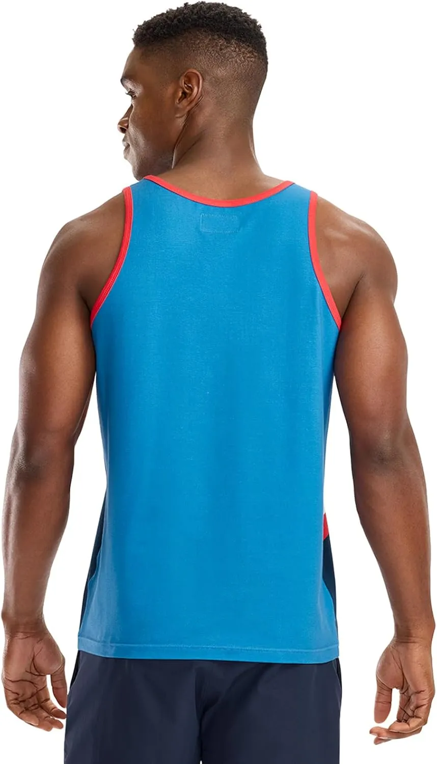 Tipsy Elves 4th of July Tank Tops Mens USA Sleeveless Shirts Retro Patriotic American Flag Tanks for Men