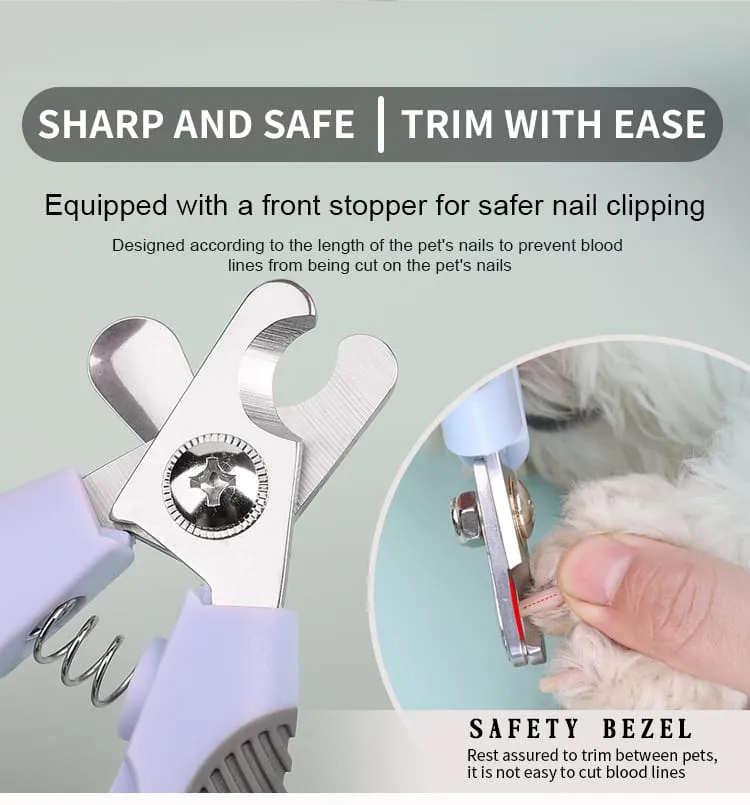 Upscale Pet Nail Clippers Grooming Dog Nail Clippers With Safety Guard