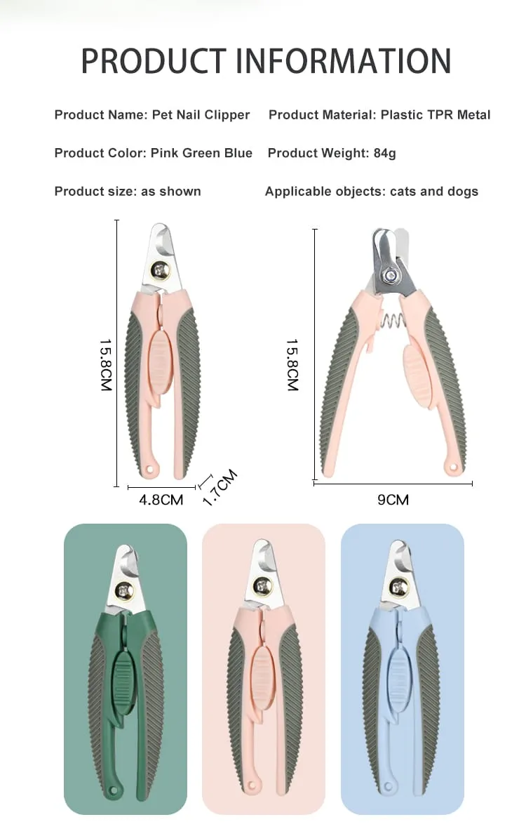 Upscale Pet Nail Clippers Grooming Dog Nail Clippers With Safety Guard