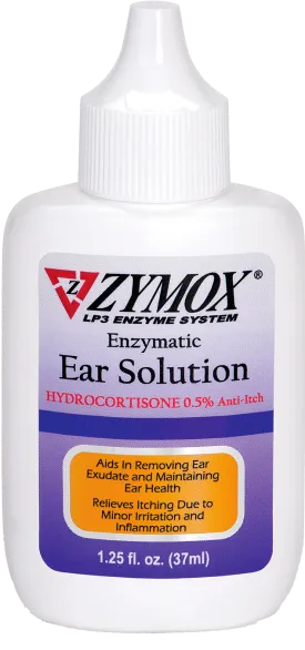 ZYMOX Enzymatic Ear Solution with 0.5% Hydrocortisone (1.25-oz)